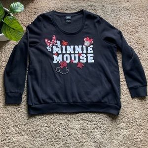 NWOT Torrid Disney Black Minnie Mouse Sweatshirt Size 2